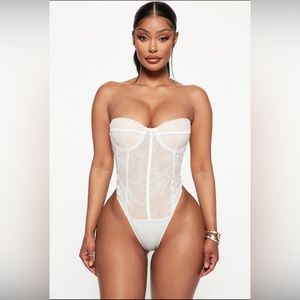 NWT Woke Up in Paris Lace Bodysuit
